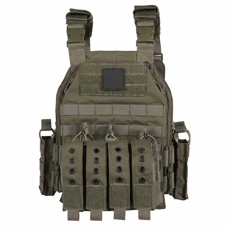 Tactical vest with four mag pouches