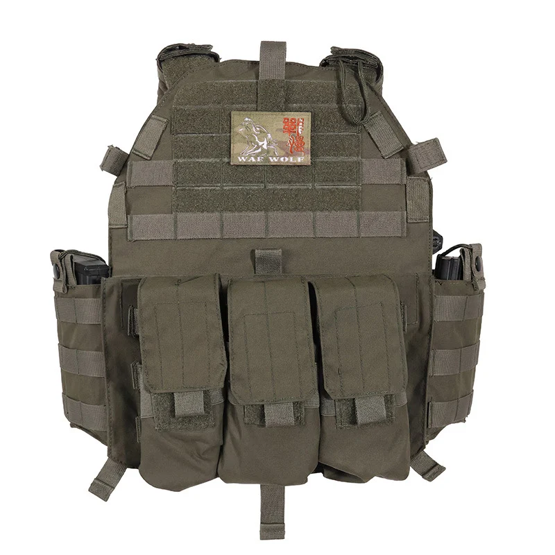 KW15 Tactical vest with triple mag pouch